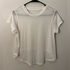 EUC Lululemon Lightweight Training Short Sleeve White Size 6